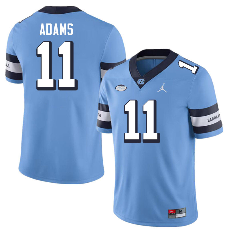 Men #11 Ty Adams North Carolina Tar Heels College Football Jerseys Stitched-Throwback